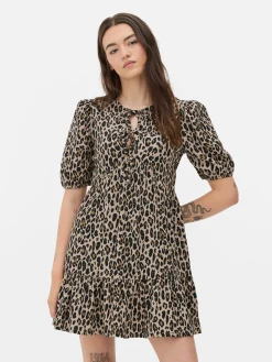 Vestido Mini Franzido Enrugado
