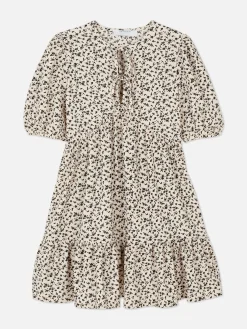 Vestido Mini Franzido Enrugado
