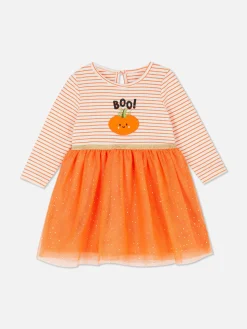 Vestido Tutu Abóbora Halloween
