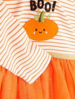 Vestido Tutu Abóbora Halloween